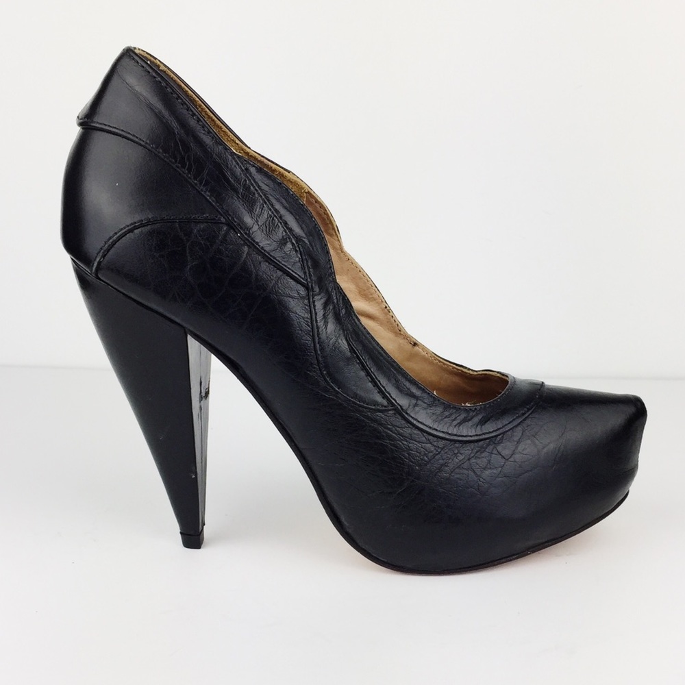 Samanta Leather Platform Heels